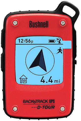 Bushnell Backtrack D-Tour GPS 3.5"X3"X.75" 5 Locations Red
