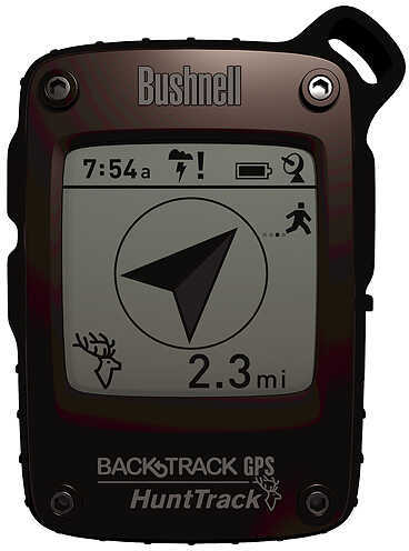 Bushnell Hunttrack GPS 3.5"X3"X.75" 25 locations Brown