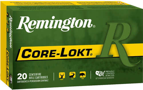 Remington Core-Lokt Centerfire Rifle Ammo 30-06 Sprg. 165 gr. Core-Lokt PSP 20 rd. Model: R21415