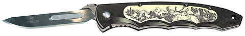 Havalon Piranta Elk Folding Skinning Knife 2 3/4" Blades W/12 60XT
