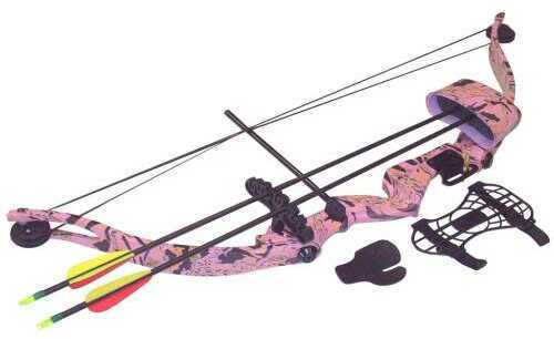 SA Sports Majestic Youth Bow Pkg. Pink Camouflage 20lbs. RH Model: 566