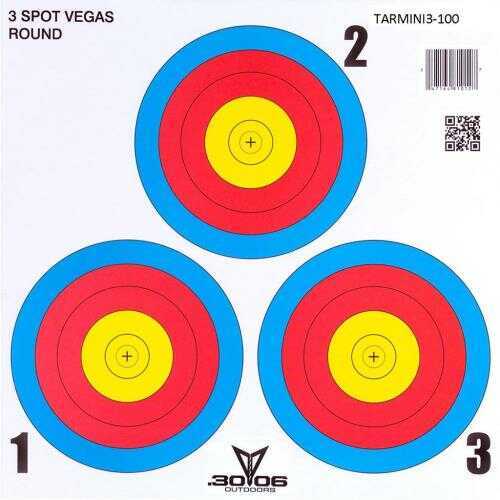 30-06 Mini Paper Target 3 Spot Vegas 100 pk. Model: TARMINI3-100