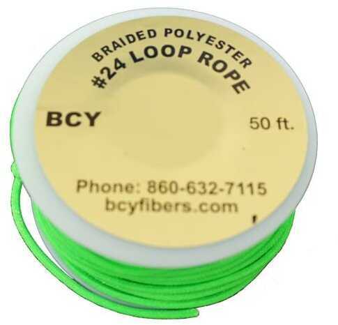 BCY Size 24 D Loop Rope Neon Green 50 ft Model: