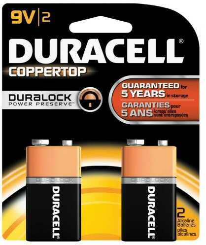 Duracell Coppertop Battery 9 Volt 2 pk. Model: 041333216010