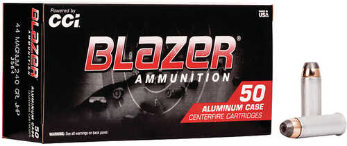 CCI Blazer Pistol Ammo 44 Rem Mag 240 gr. Jacketed Hollow Point 50 rd. Model: 3564