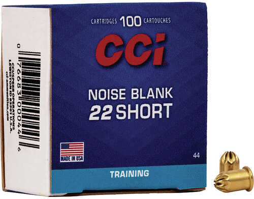 CCI Blank Paper Noise Blanks Rimfire Ammo 22 Short Blank 100 rd. Model: 44
