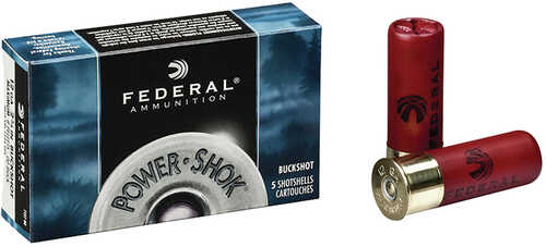 Federal Power-Shok Shot 12 Gauge 2.75 in. 9 Pellets 00 Buck 5 rd. Model: F127 00