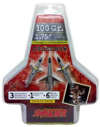 Swhacker Crossbow Broadhead 100 gr. 1.75 in. 3 pk. Model: SWH00219