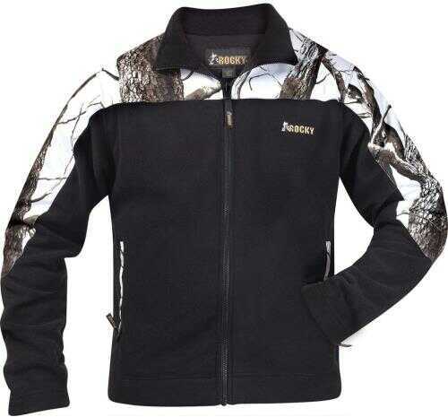 Rocky Full Zip Fleece Jacket Black/Snow Camouflage Medium Model: 609476-MD