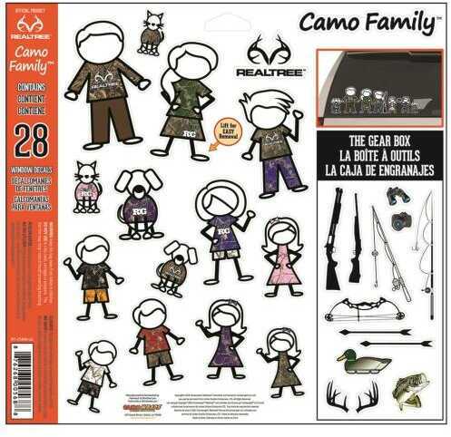 SEI Camo Family Realtree Decal 28 pc. Model: RT-CFAM-LG