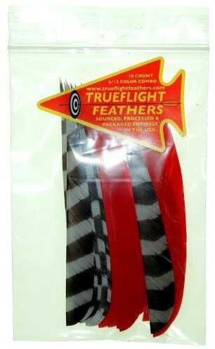 Trueflight Feather Combo Pack Barred/Red 5 in. LW Shield Cut Model: 21932