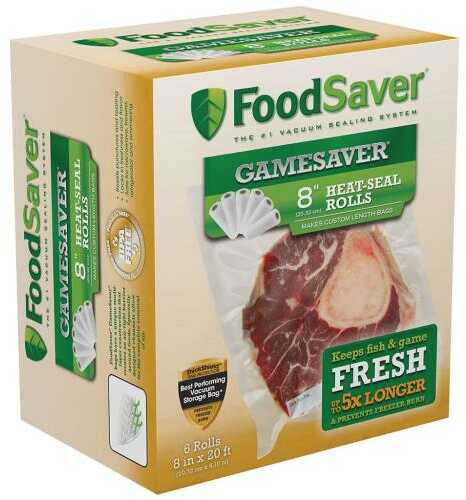 FoodSaver GameSaver Bag Rolls 8 in. x 20 ft. 6 pk. Model: FSGSBF0544-P00