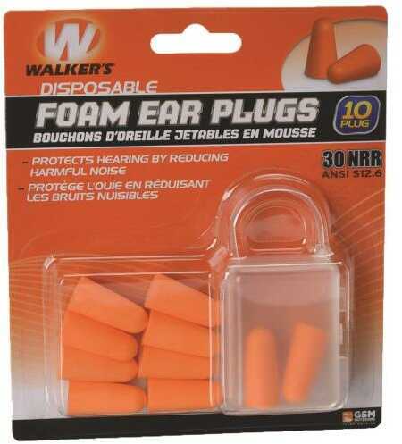 Walkers GWPFP5PK Foam Ear Plugs 5 Pack Earplugs 30 dB Orange