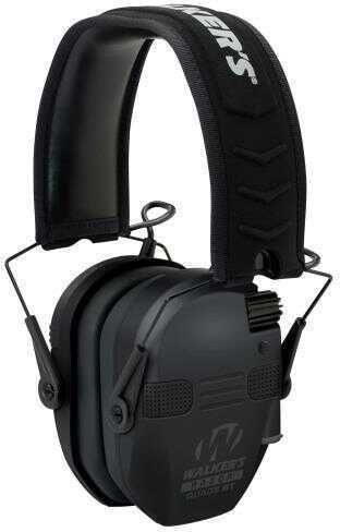 Walkers Game Ear GWPRSEQMBT Razor Slim Electronic Muff with Bluetooth 22 dB Black