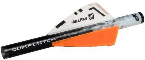 NAP Quikfletch Hellfire White/Orange/Orange 2 in. 6 pk Model: 60-034
