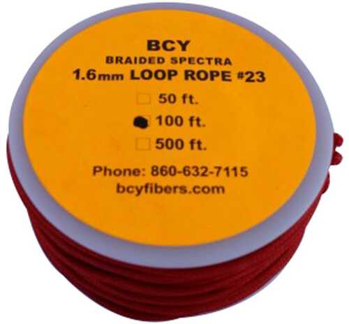 BCY Size 23 Loop Rope Red 100 ft. Model: 