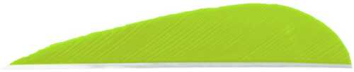 Trueflight Parabolic Feathers Chartreuse 3 in. RW 100 pk. Model: 11213