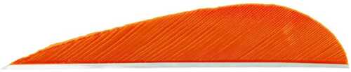 Trueflight Parabolic Feathers Orange 3 in. LW 100 pk. Model: 01205