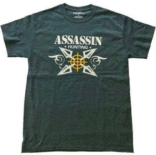 Assassin T-shirt Broadhead Charcoal 2x-large Model: Mtchlbowfish-xxl
