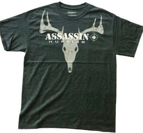 Assassin T-shirt Deer Skull Black 2x-large Model: Mtblkdeer-xxl