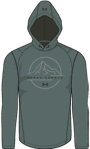 Under Armour Mens Tech Terry Outdoor Hoodie Toddy Green Medium Model: 1328171-370-md