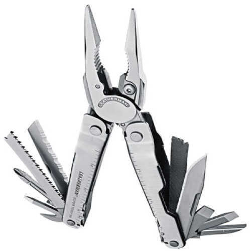 Leatherman Super Tool 300 19 Tools In One - Stainless Point Knife Serrated pliers Wire Cutters Hard-Wire
