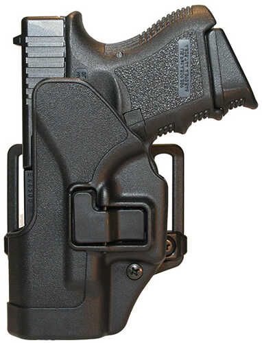 Blackhawk CQC Serpa Belt Holster Left Hand for Glock 26/27/33 Carbon Fiber Loop And Paddle 410501Bk-L