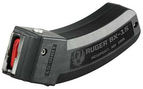 Ruger 90463 77/22, 10/22, SR22 BX-15 Magazine 22 LR 15 Round Polymer Black Finish