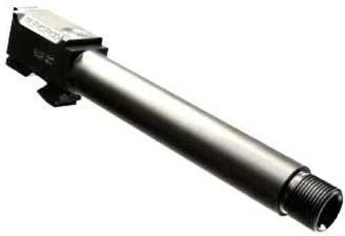 SilencerCo AC1329 Threaded Barrel 3.70" 9mm Luger, Black Nitride Stainless Steel, Fits Glock 26 Gen 1-5