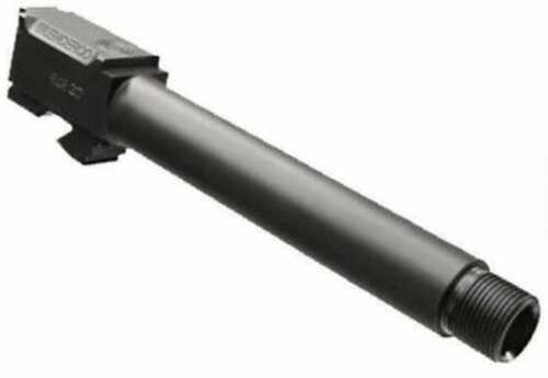 SilencerCo AC2290 Threaded Barrel 3.50" 9mm Luger, Black Nitride Stainless Steel, Fits S&W M&P Shield