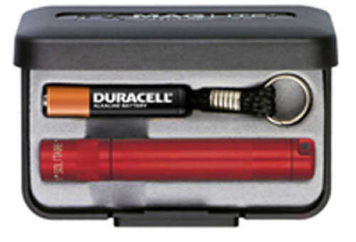 Maglite Solitaire 1-Cell AAA Flashlight Red - Presentation Box Includes Key Lead & Battery High-intensity Light Beam