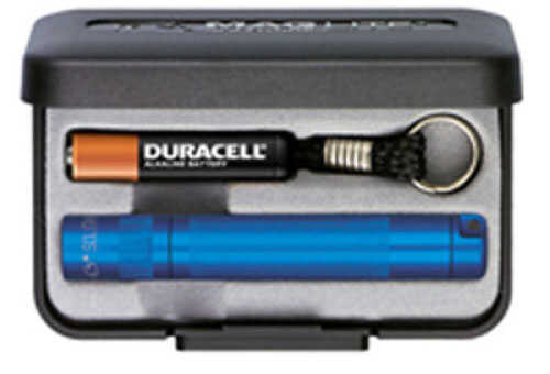 Maglite Solitaire 1-Cell AAA Flashlight Blue - Presentation Box Includes Key Lead & Battery High-intensity Light Beam