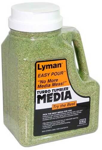 Lyman Turbo Case Cleaning Media Treated Corncob - 6 Lb. "Easy Pour Container" The Most Effective Choice For Dir