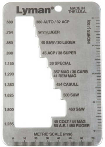 Lyman 7832217 E-Zee Case Length Gauge 1 All Over 70 Rifle/Pistol & Cases