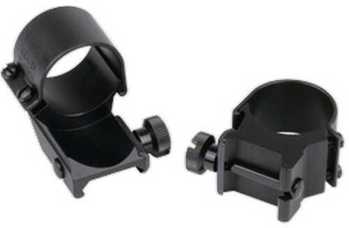 Simmons Weaver 1" High Detachable Extension Top Mount Rings With Gloss Black Finish Md: 49061