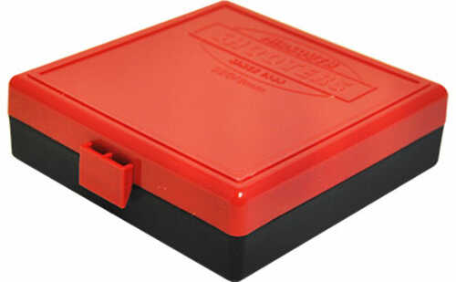 Hinged Top 100 Round Ammo Box 380/9mm Red with Bla-img-0
