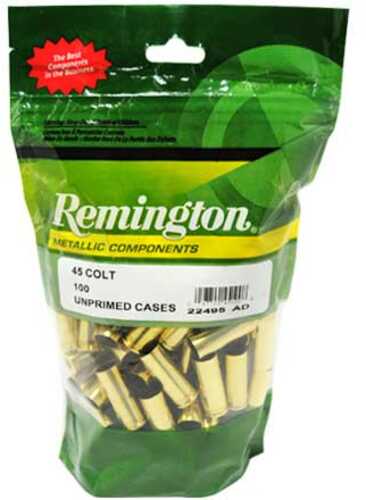 Remington 45 Long Colt Unprimed Pistol Brass 100 Count