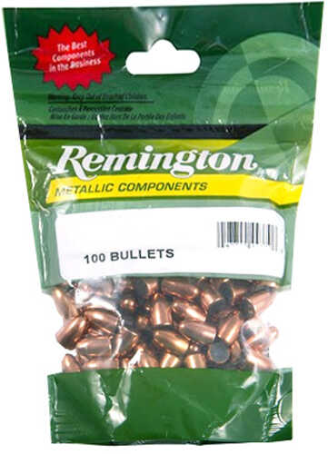 Remington 357/38 Caliber .357 Diameter 130 Grain MC Full Metal Jacket Pistol Bullets 100 Count
