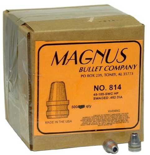 Magnus 45 ACP .452 Diameter 185 Grain Semi Wad Cutter HP Swaged Lead 500 Count