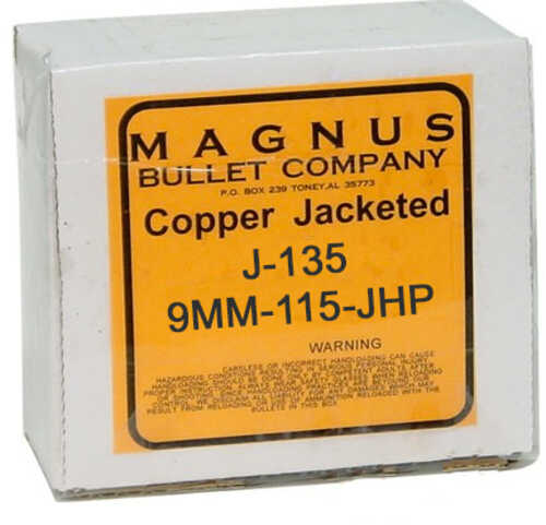 Magnus 9mm .355 Diameter 115 Grain Jacketed Hollow Point  250 Count