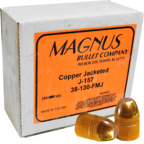 Magnus 38 Caliber .356 Diameter 130 Grain Full Metal Jacket 250 Count