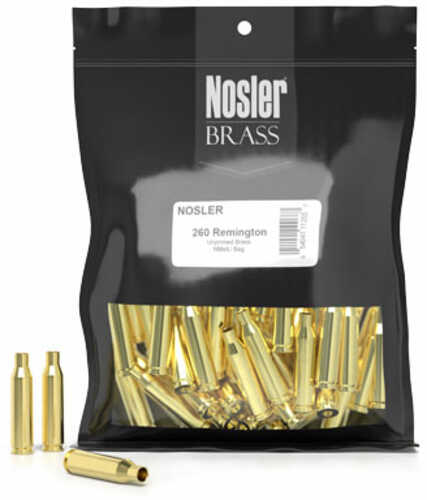 Nosler 260 Remington Bulk Un-Prepped Brass 100 Count