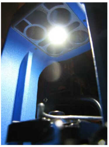 Inline Fabrication Skylight LED Shellplate Lighting System for the Dillon 550 Press