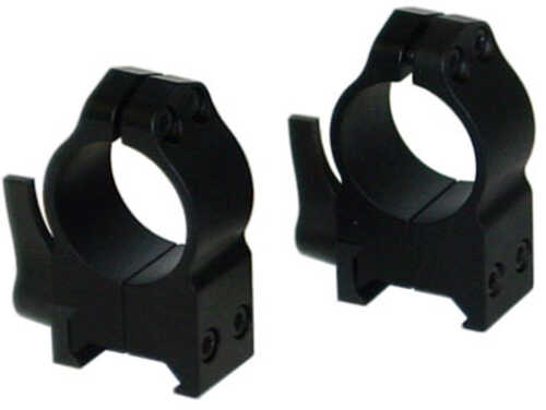 Warne High Quick Detach Rings With Matte Black Finish Md: 202LM