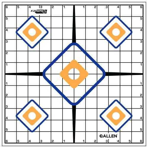 Allen Sight-In Targets Ez Aim Grid 12Pk Model: 15203