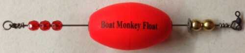 Boat Monkey Float 2 1/2In Oval Red