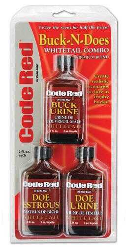 Code Red Deer Lure Bucks-N- Does Triple Pack 2Fl Oz/Ea