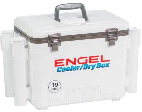 Engel Coolers 19 Quarts Rod Holder and Drybox in White