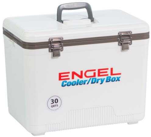 Engel Coolers 30 Quarts and Drybox in White