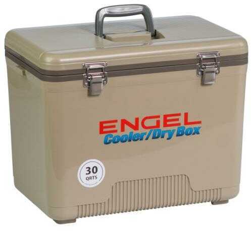 Engel Coolers 30 Quarts and Drybox in Tan